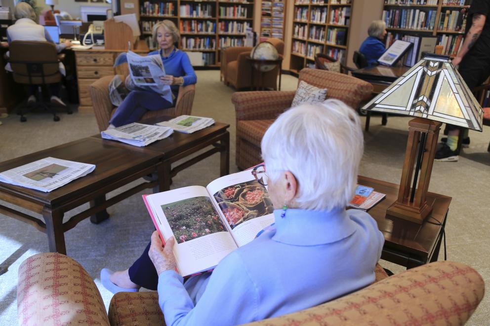 Library at Villa Marin 